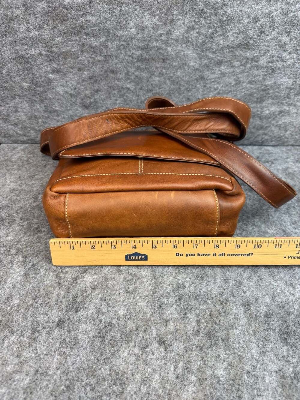 Madewell The Zip-Top Transport Crossbody Bag in English Saddle Leather - Picture 5 of 8